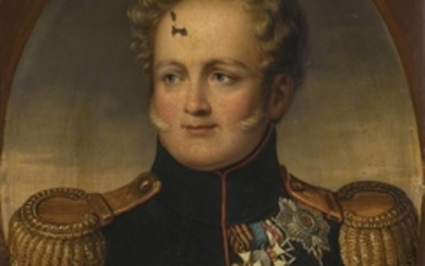 PORTRAIT OF EMPEROR ALEXANDER I, Russian School