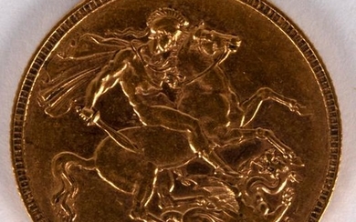 A Queen Victoria gold sovereign, 1895