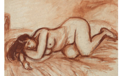 René SEYSSAUD (1867 1952) Femme nue endormie Sangu…