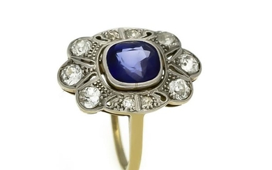 Sapphire old-cut ring GG