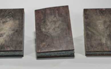 Set of Three Chinese Jade Or Hardstone Books