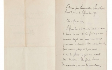 Stéphane MALLARMÉ 1842-1898 Lettre autographe signée