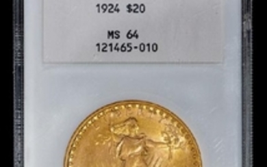 A United States 1924 Saint-Gaudens $20 Gold Coin (NGC