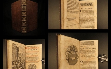 1697 FAMOUS Fabricius Bibliotheca Latina ROME Virgil