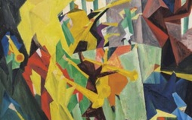 Lyonel Feininger (1871-1956), Trompetenbläser I
