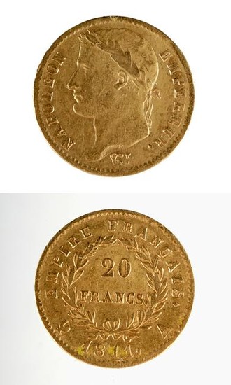 1811 French 20 Gold Franc of Napoleon I