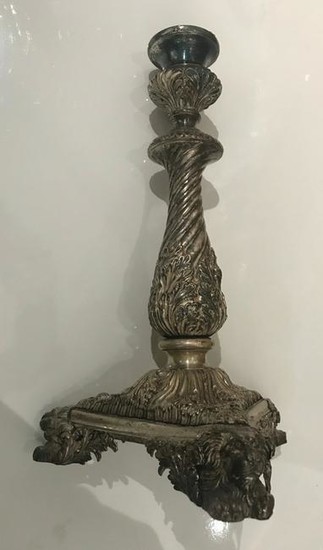 18th/19thC Silverplate Candlestick