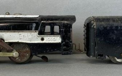 1920s Hafner O Scale No. 1010 Windup Locomotive and Hopper
