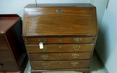 1920s Mahogany 4-Drawer Drop Front Chest.