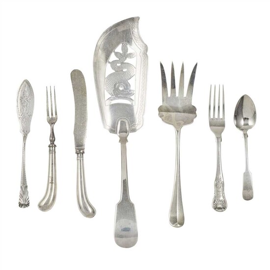 A collection of Scottish flatware