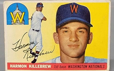 1955 Topps #124 Harmon Killebrew rookie card