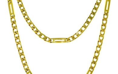 1970s Bulgari Yellow Gold Chain Necklace