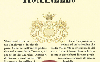 1996 Tignanello, Marchesi Antinori