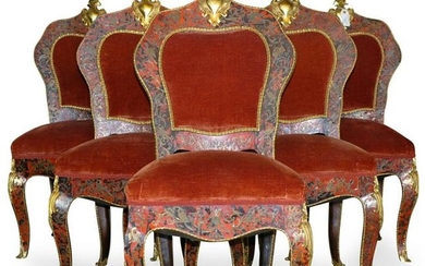 19th Century Boulle Dining Chairs