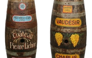 (2) FRENCH ANTIQUE WINE CASKS