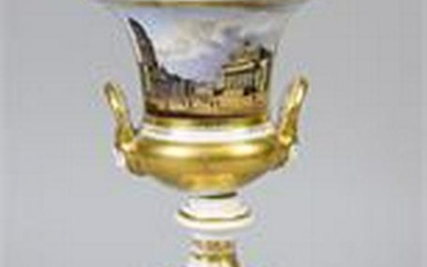 Biedermeier-style vase with the Gendarmenmarkt