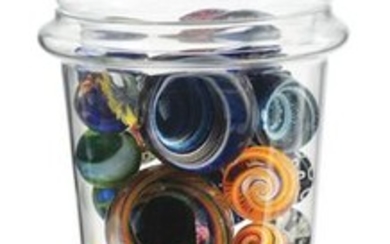 Large Jar of Contemporary Marbles.