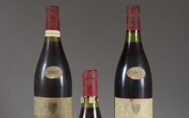 3 bouteilles RICHEBOURG, Henri Jayer 1983... - Lot 416 - Thierry de Maigret