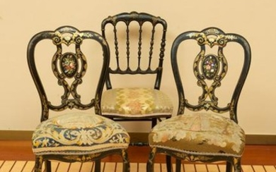 (3) Assorted Napoleon III Side Chairs