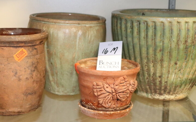 (4) Pottery Planters
