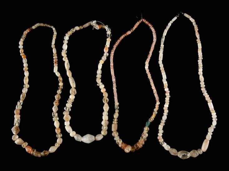 4 Quartz Beads Necklaces