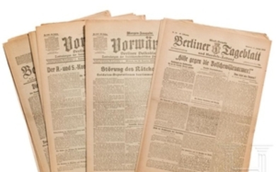 15 Berliner Tageszeitungen Nov. 1918 - Jan. 1919
