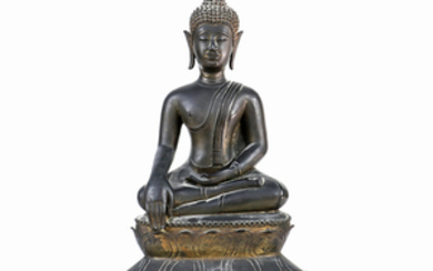 Thai Copper Alloy Seated Buddha