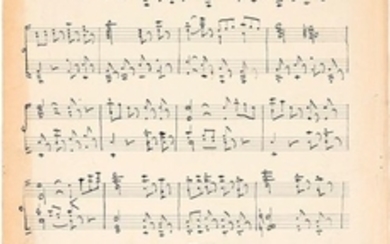 Charles GOUNOD . Manuscrit musical autographe,...