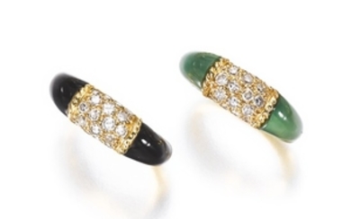 Two gem set and diamond rings, 'Philippine', Van Cleef & Arpels
