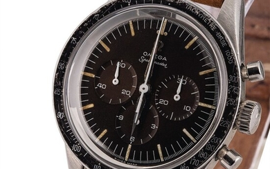 OMEGA | Speedmaster, Ref. 2998-1, A Stainless Steel Chronograph Wristwatch with “Tropical” Dial, Circa 1960