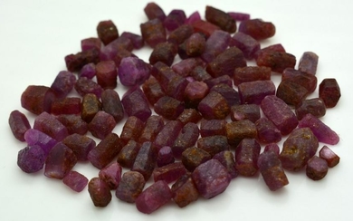 58 Grams Beautiful Rough Ruby Crystals