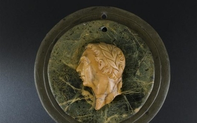 6 18th century Roman circular medallions
