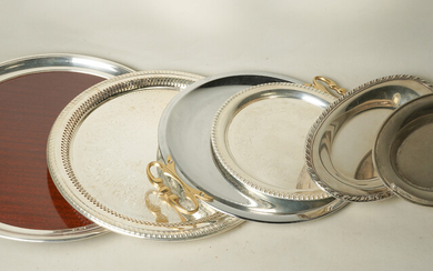 (6) Silverplated Trays