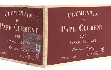6 bts. Clementin du Pape Clement, Pessac-Leognan 2016 A (hf/in). Owc. This...
