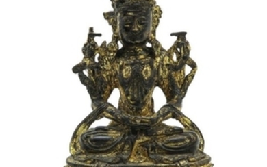 A Gilt Bronze Buddha Sculpture