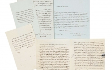 AUGUSTE PYRAME DE CANDOLLE (1778-1841) Réunion de 5 lettres autographes signées