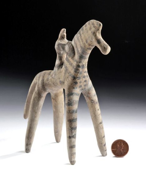 Greek Boeotian Pottery Horse and Rider