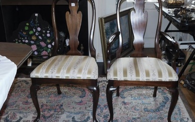 (8) Queen Anne style dining room chairs