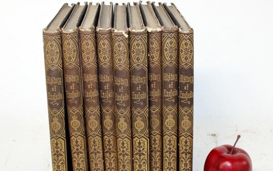 9 Volume leather books "The History of England"
