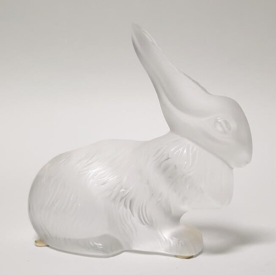 Lalique Crystal Figure of Rabbit