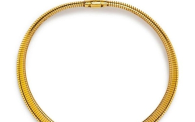A 14 Karat Yellow Gold Tubagas Necklace, Forstner