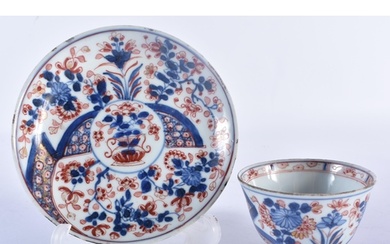 A 17TH/18TH CENTURY CHINESE BLUE AND WHITE IMARI PORCELAIN T...