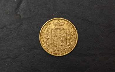 A 1871 Queen Victoria Gold Sovereign, Shield Back, Young Head, Sydney Mint, under shied mint mark