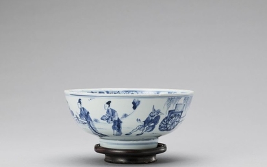 A BLUE AND WHITE PORCELAIN ‘ROMANCE OF THE...