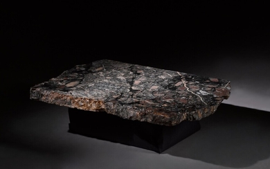 A Breccia Africano marble slab