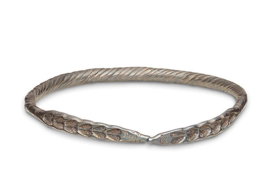 A Central European silver twisted torc