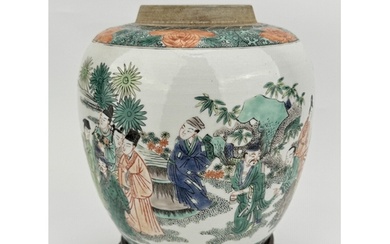 A Chinese Famille Rose jar, 17TH/18TH Century Pr. Size:(H21...