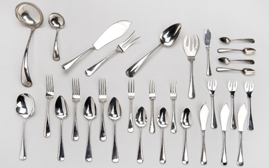 A Dutch silver collection of flatware (ca 99 items)