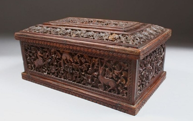 A FINE QUALITY 19TH CENTURY INDIAN MAYSORE CARVED