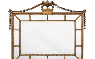 A GILTWOOD WALL MIRROR IN GEORGE III STYLE, EARLY 20TH CENTURY